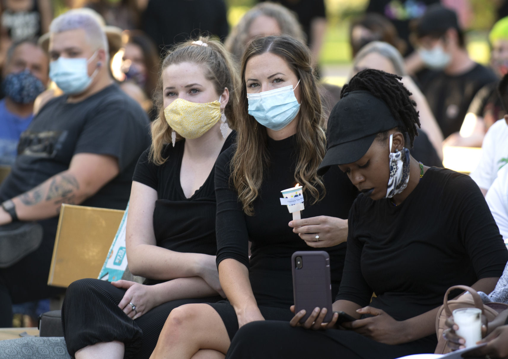 A vigil for George Floyd and others